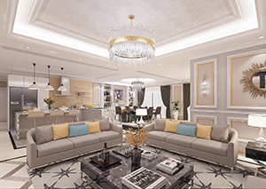 3D | KER Type K Living, Dining, Kitchen Area, Yangon